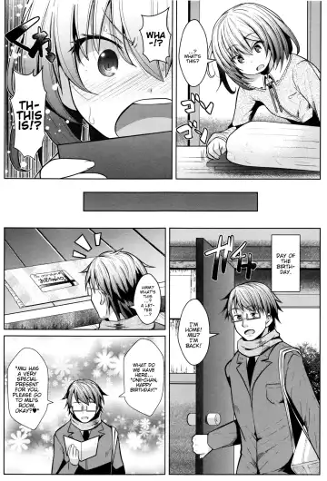 [Naz] Onii-chan e no Okurimono | A Present for Onii-chan Fhentai - Page 3