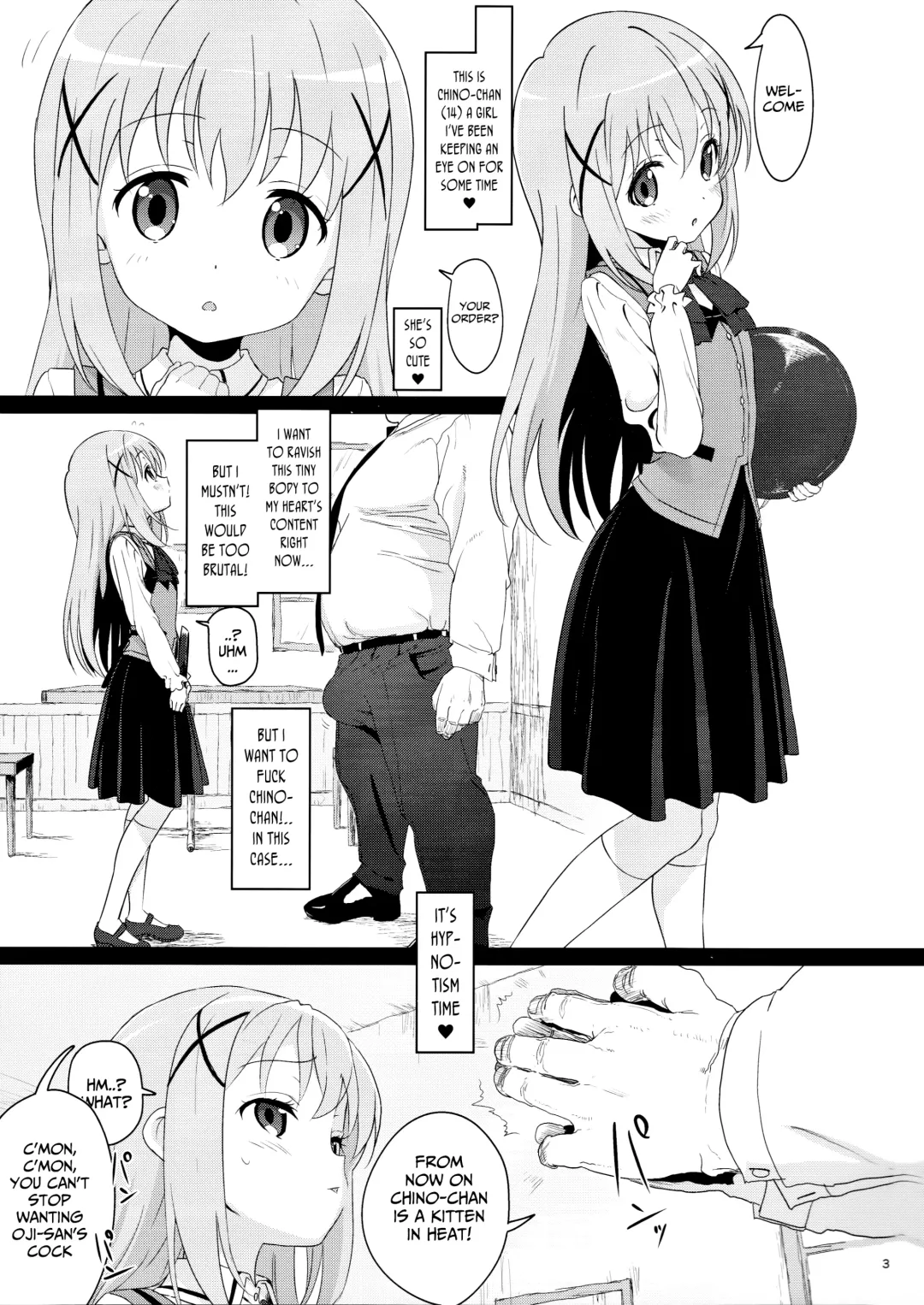 [Typehatena] Kawaisugiru Chino-chan to Icha Love Shitai node Chotto Bakashi Kyouseiteki ni? Shinaido 120% ni Natte Moraimashita | I Wanted to Be Lovey-Dovey with Chino-chan so Much I Overdid it My Affection Return Fhentai - Page 2