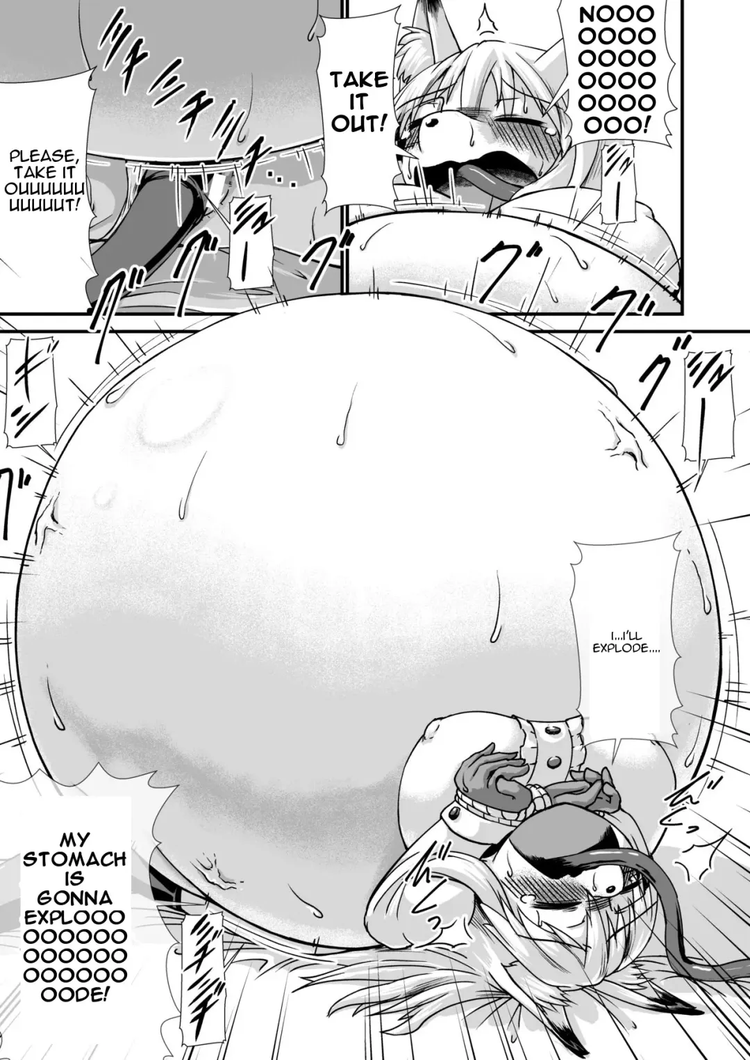 [Binf] Mesukemo-san Kuuki Kanchou Boufuku Haretsu | Mesukemo-san's Swelling Air Enema Explosion Fhentai - Page 7