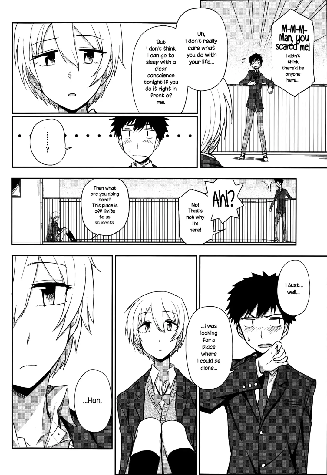 [Kumada] Okujou School Date | Rooftop School Date Fhentai - Page 4