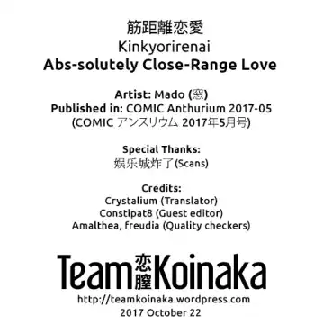 [Mado] Kinkyorirenai | Abs-solutely Close-Range Love Fhentai - Page 25