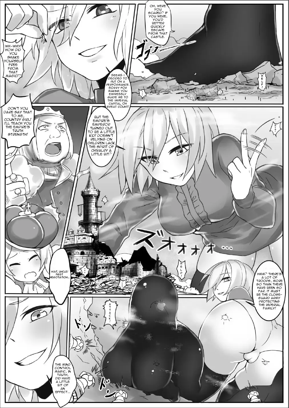 [Kazan No You] Kyodai Onna Kishi, Teikoku ni Mairu | A Giant Female Knight Goes to the Empire Fhentai - Page 14