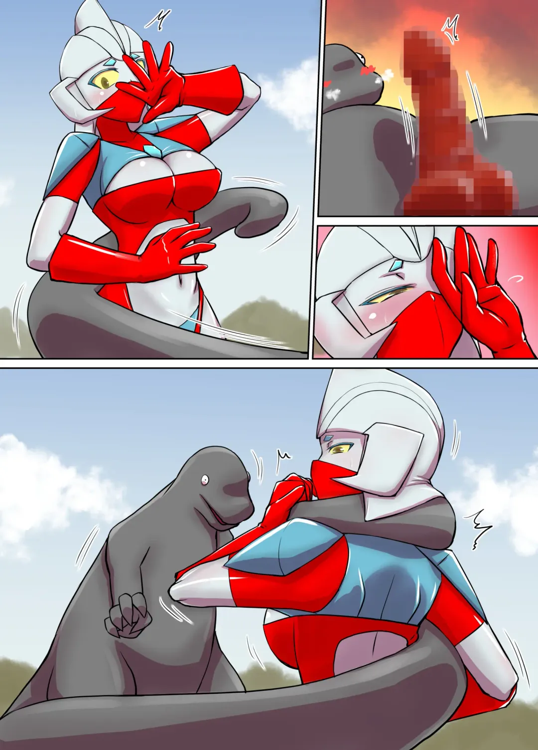 Tokusatsu Heroine Series - Rusty Comet Ch. 1 - Rusty Comet Shutsudou Fhentai - Page 37