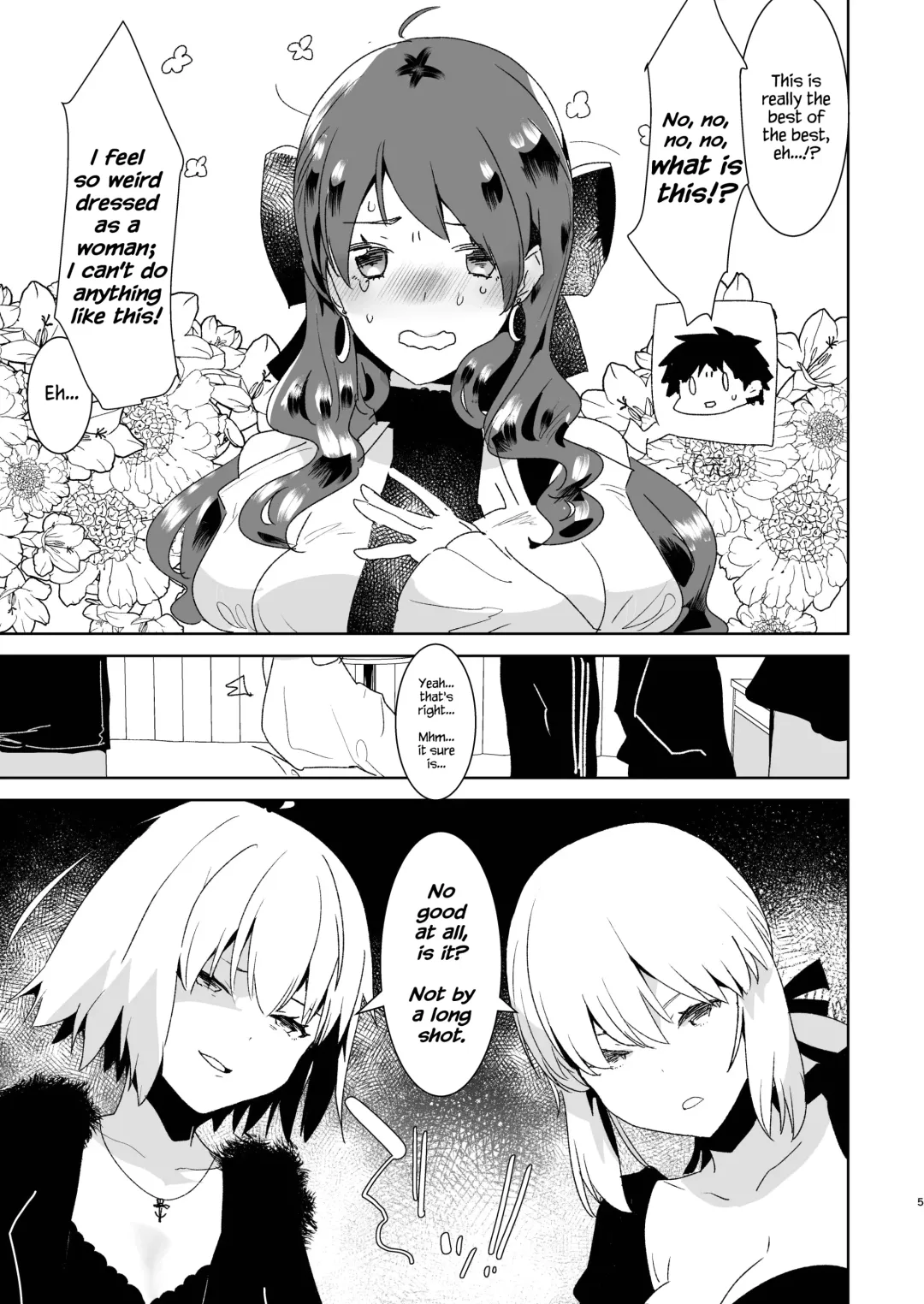 [Aimaitei Umami] Futanari Alter-tachi ni Josou Shita Ore ga Okasareru Hanashi Fhentai - Page 5