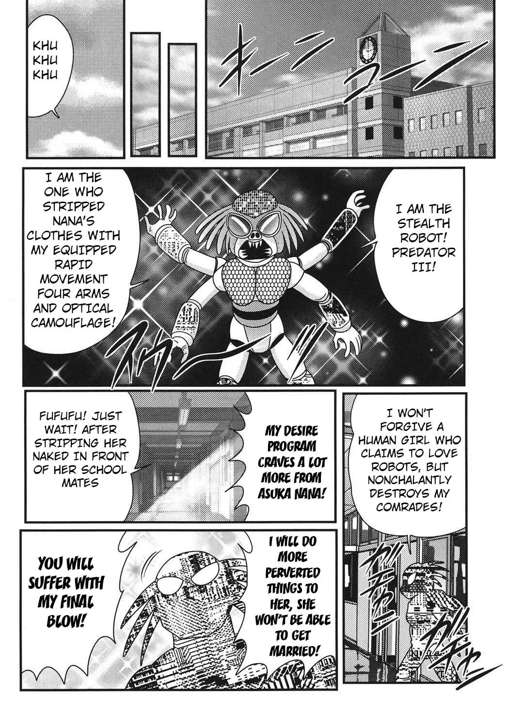 [Kamitou Masaki] Sailor Fuku ni Chiren Robo Yokubou Kairo | Sailor uniform girl and the perverted robot Ch. 4 Fhentai - Page 12