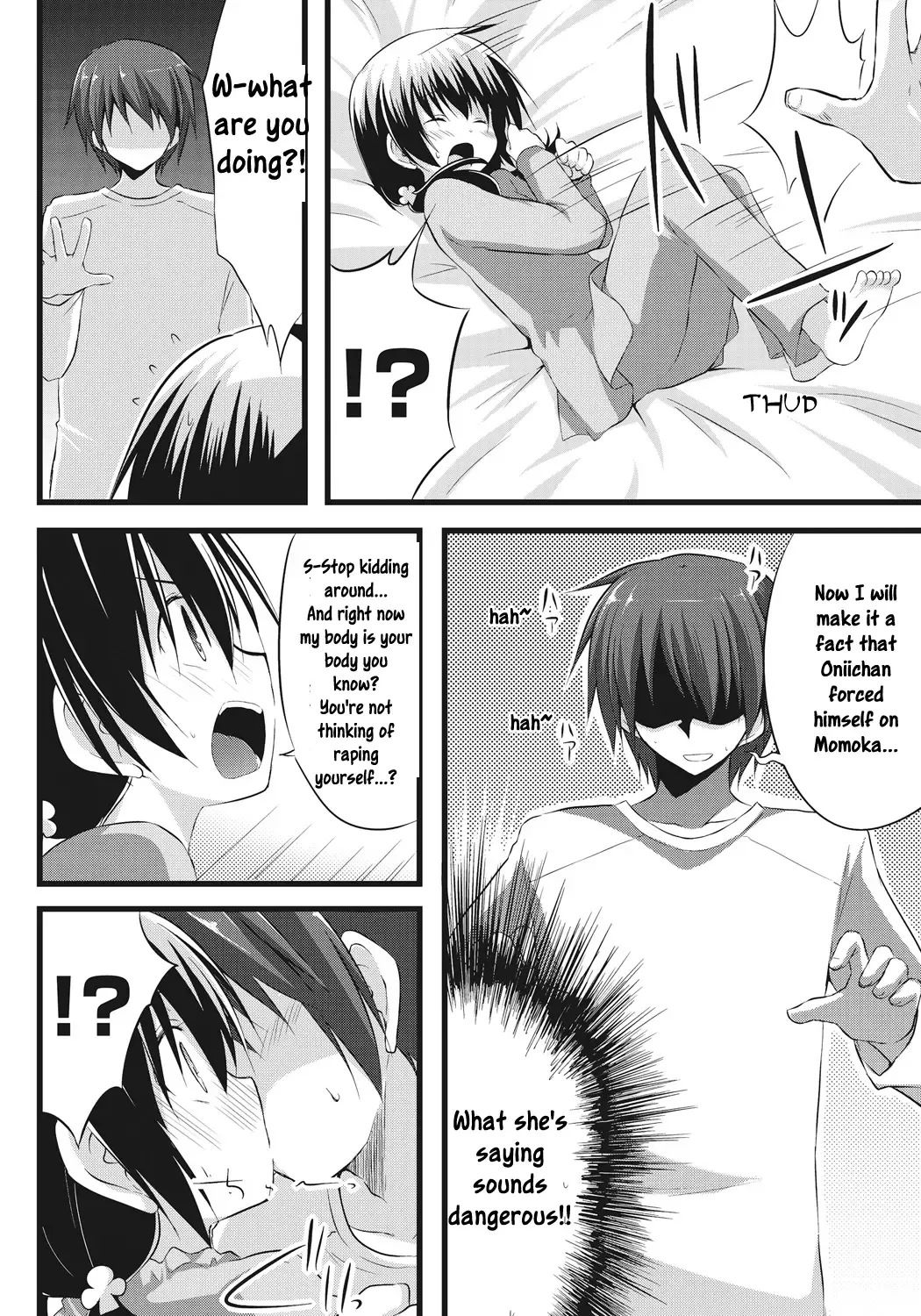 [Akane Souichi] Onii-chan to Exchange!! ~Bro-con na Imouto to Ani no Karada ga Irekawatte Shimatta Jian~ Fhentai - Page 12