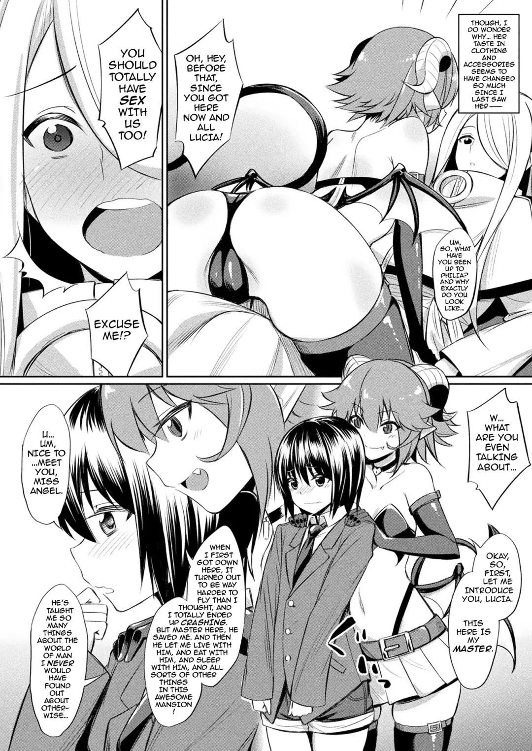 [Yasu] Kimochii Rakuten Shiyo | Let's Enjoy the Pleasures of FALLING FROM GRACE Together Fhentai - Page 4