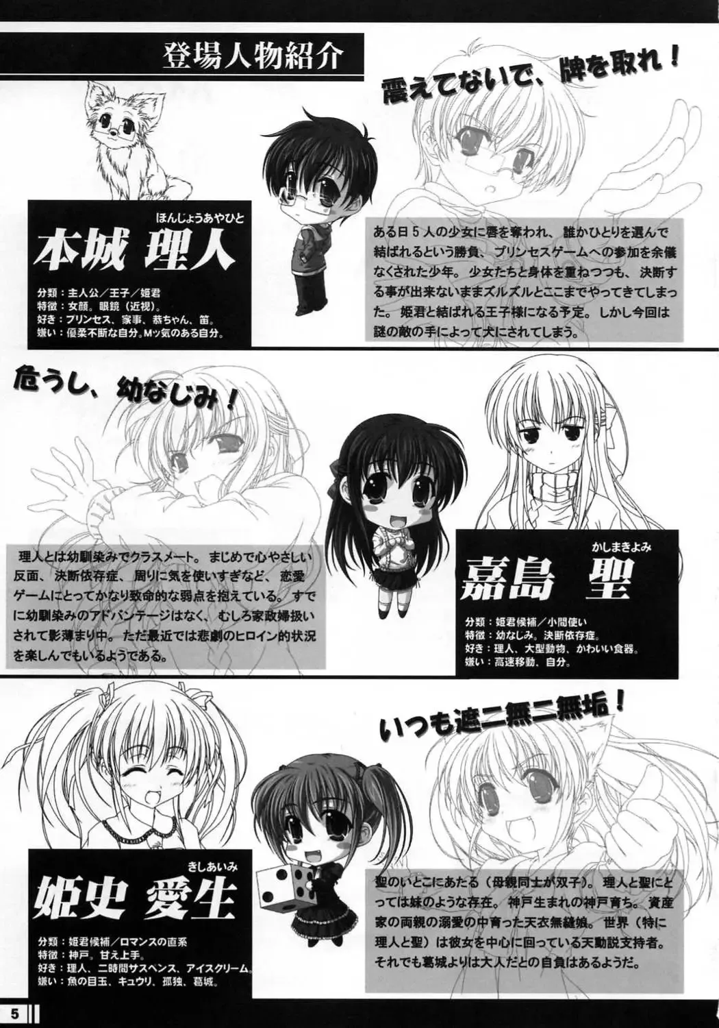 [Miyama Zero] Princess Brave! Jantaku no Kishi - Settei Gengashuu Fhentai - Page 4