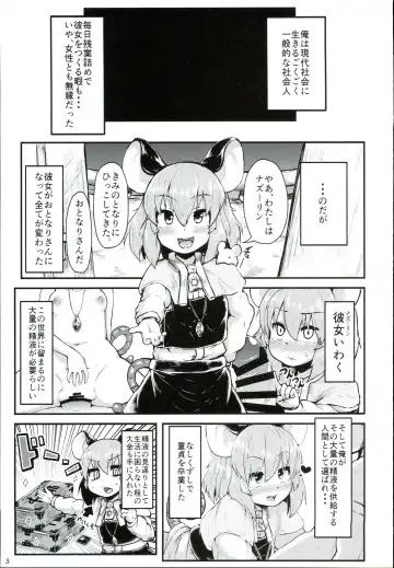 [Peso] Otonari no Nazrin wa Hanshokuki Fhentai - Page 3