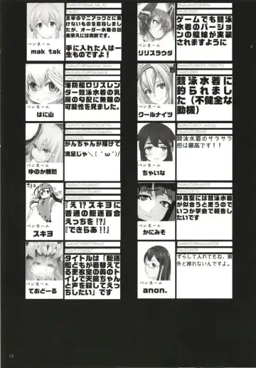 KanColle Kyouei Mizugi (Sukebe) Goudou -Ore no Order shita Kyouei Mizugi o Kite Kure- Fhentai - Page 74