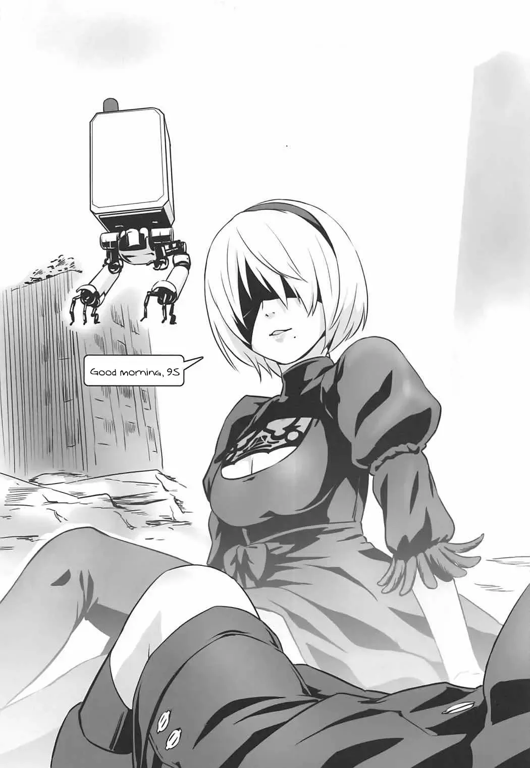 [Shungiku Tenudon] YoRHa 2B-iro Fhentai - Page 4