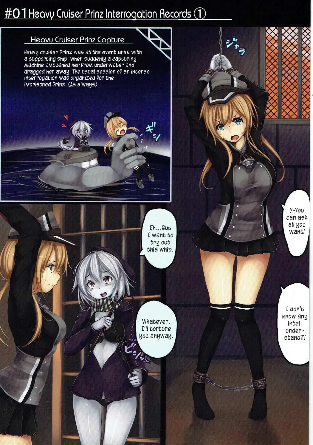 [Monikano] Juujunyoukan Prinz Jinmon Chousho | Heavy Cruiser Prinz Interrogation Fhentai - Page 2