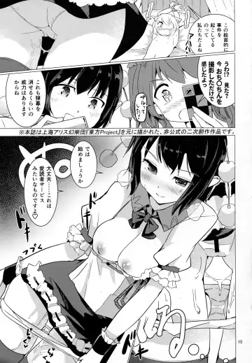 [Puuakachan] Shameimaru Aya no Appaku Shuzai Jou Fhentai - Page 14