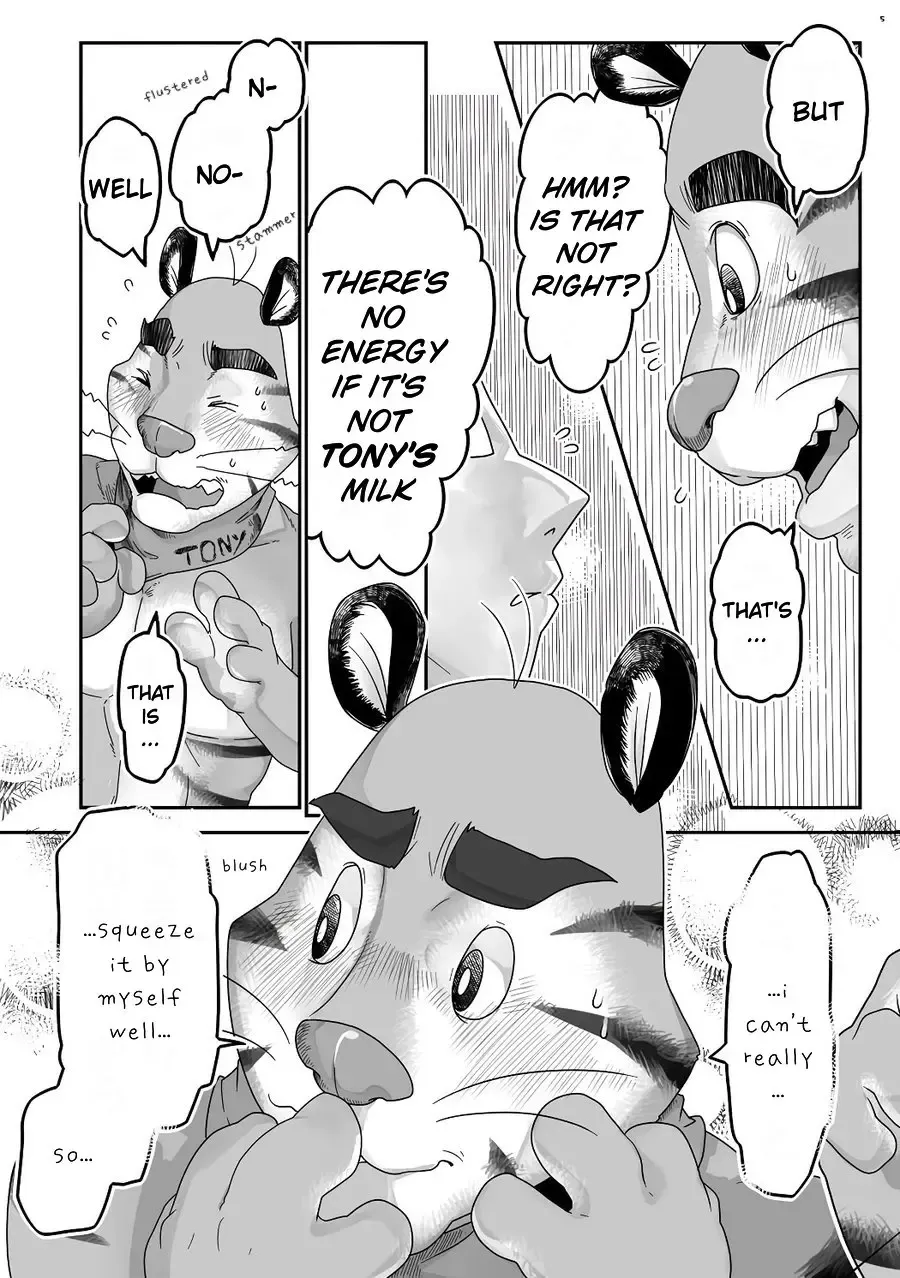 [Donguri] Tora Chichi Sakunyuu | Milking Tiger Tiddies Fhentai - Page 5