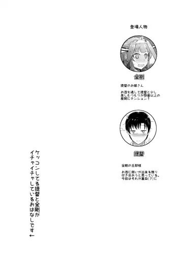 [Shigure Ryuunosuke] Kongou ga Teitoku o Yowasete Osou Hon Fhentai - Page 2