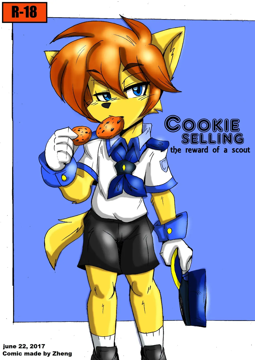 [Akatsukishiranui-fox] Cookie Selling - The Reward of a Scout Fhentai - Page 1