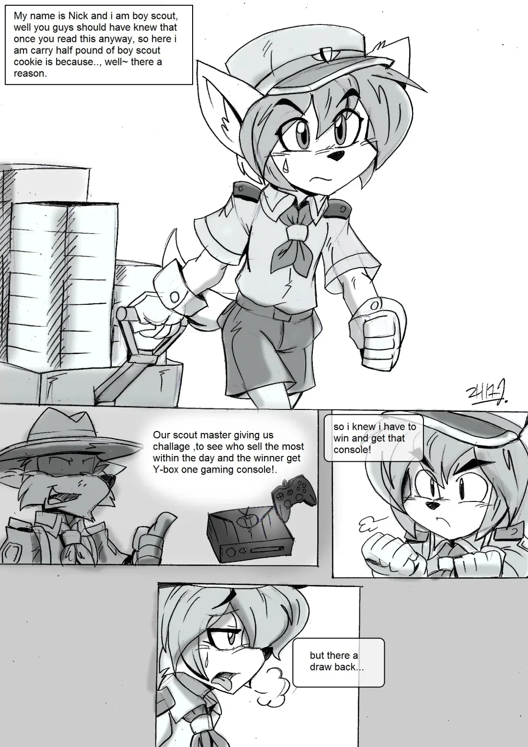 [Akatsukishiranui-fox] Cookie Selling - The Reward of a Scout Fhentai - Page 3