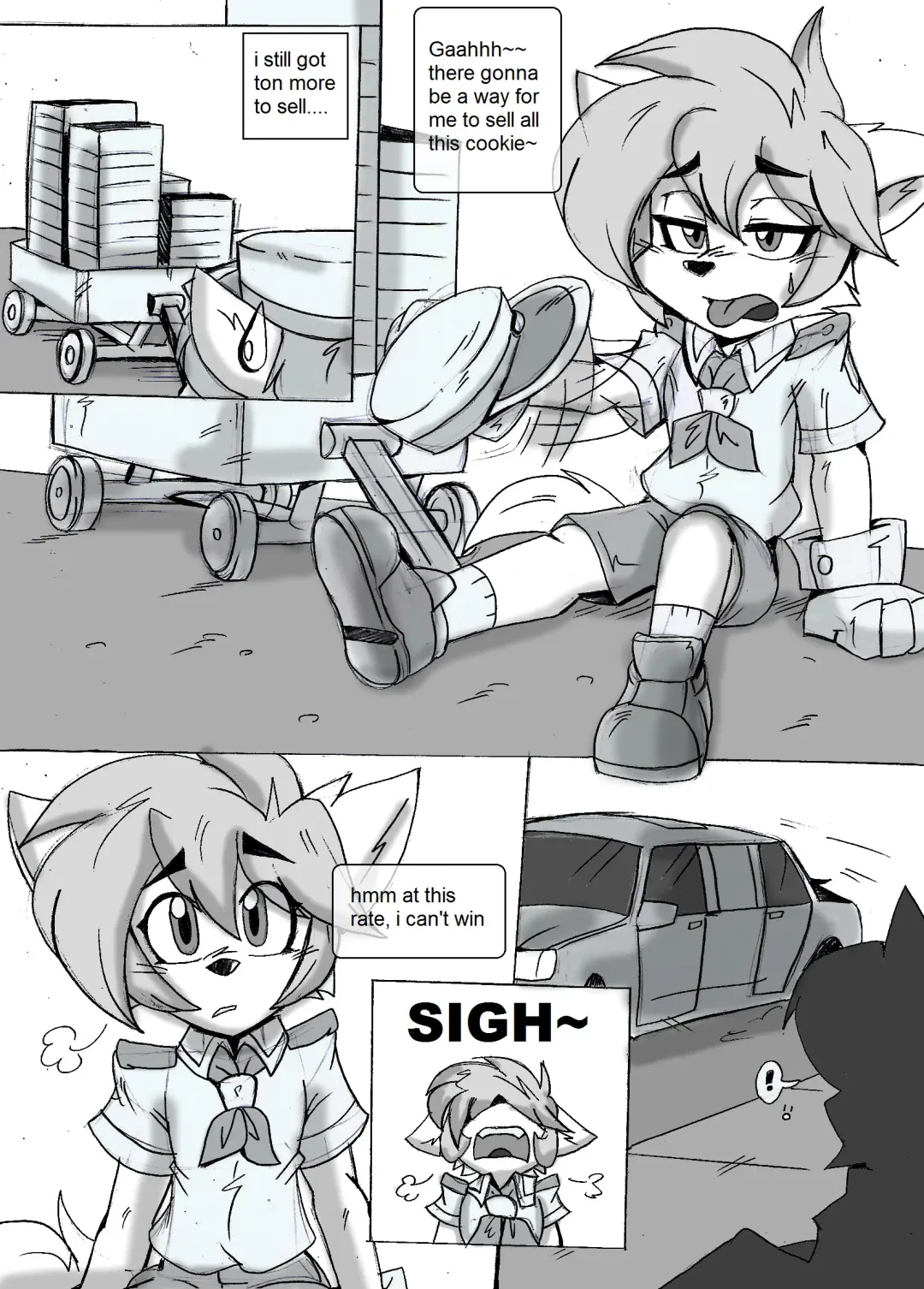 [Akatsukishiranui-fox] Cookie Selling - The Reward of a Scout Fhentai - Page 4