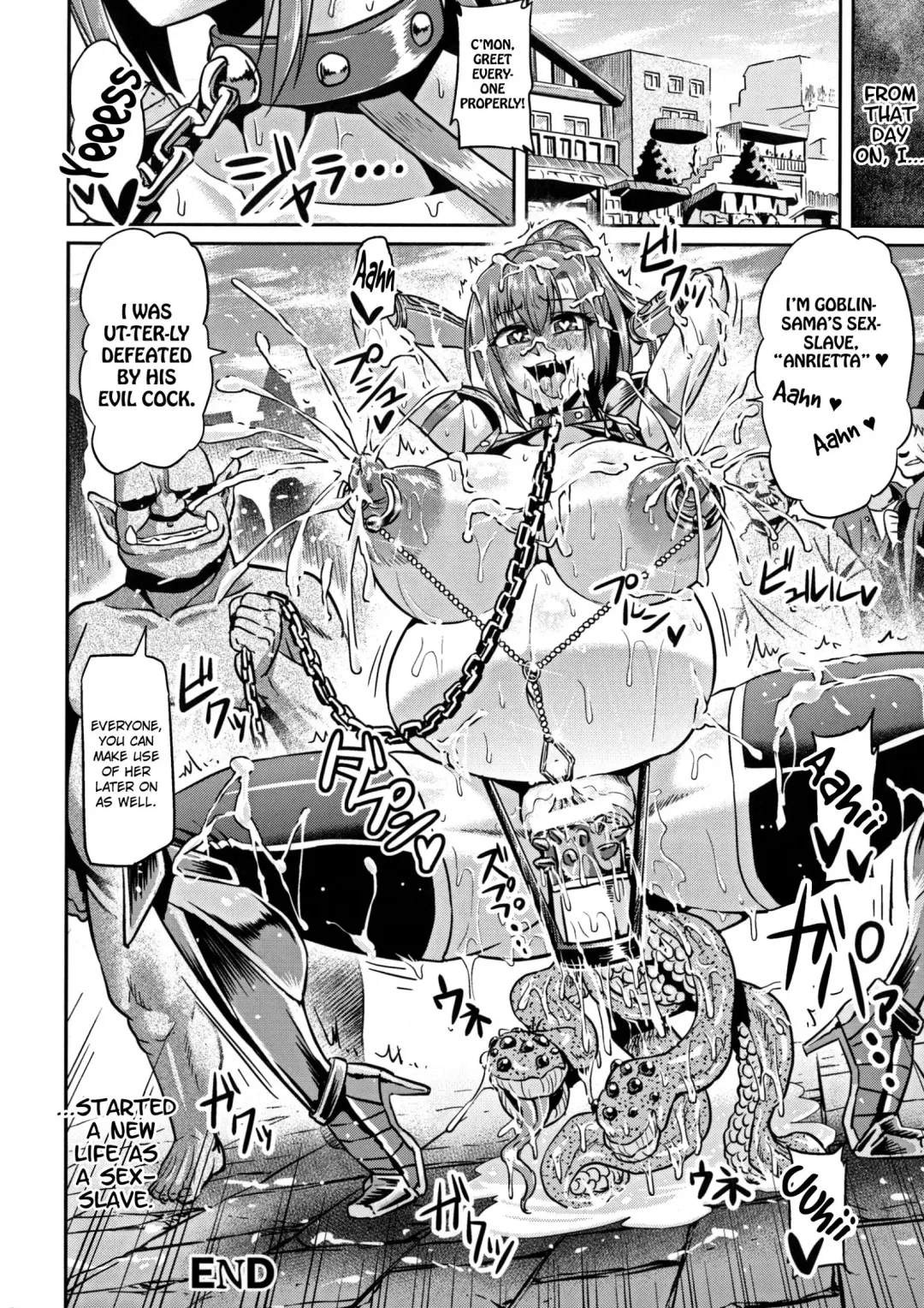 [Ahemaru] Onna Senshi to Goblin | Female Warrior and Goblin Fhentai - Page 24