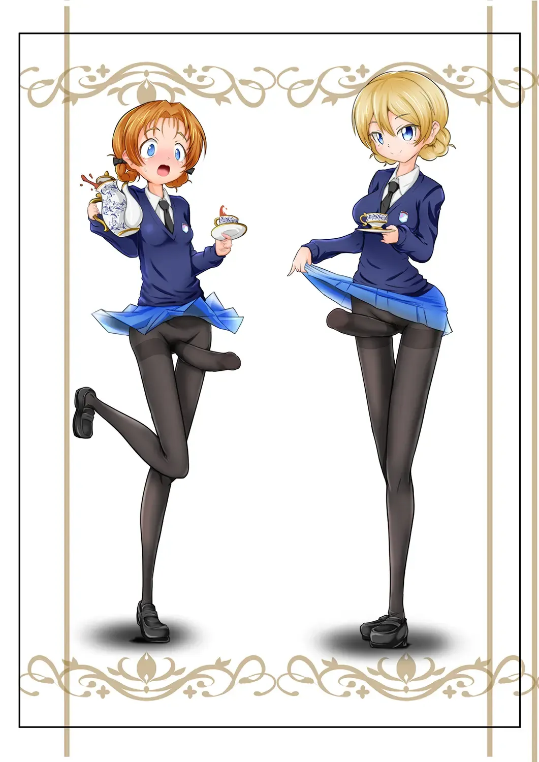 [Zakkin] Dar-sama & Peko no Futanari Tights-dou Kouza Fhentai - Page 17