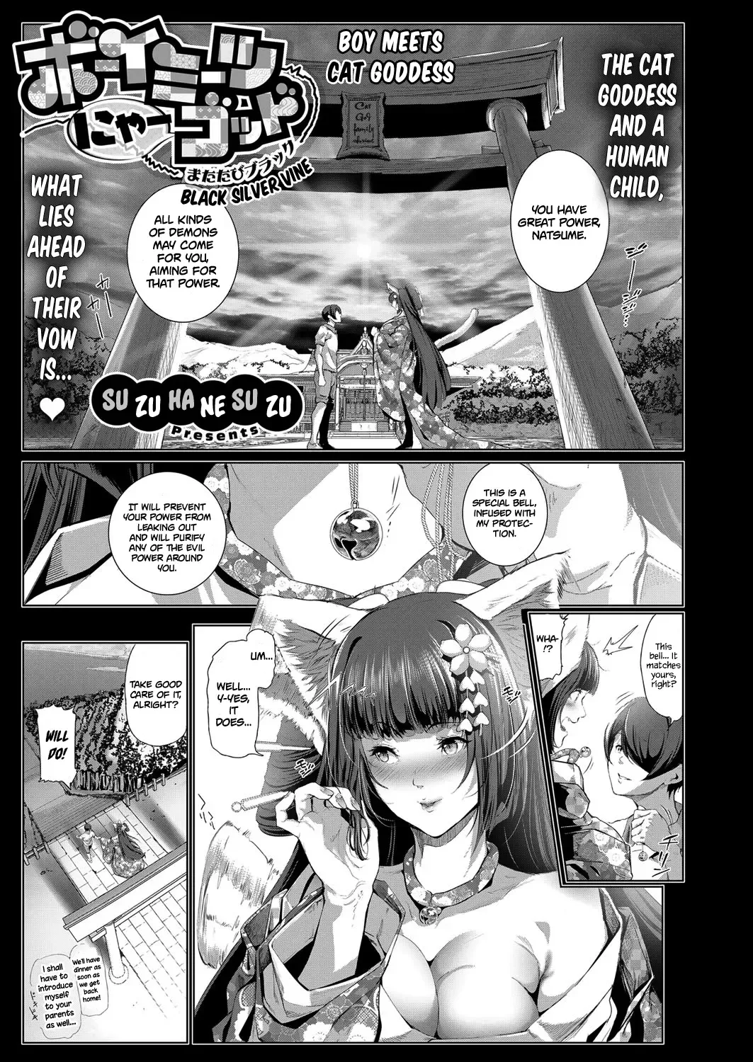 [Suzuhane Suzu] Boy Meets Nyaa God | Boy Meets Cat Goddess Ch. 1-4 Fhentai - Page 38