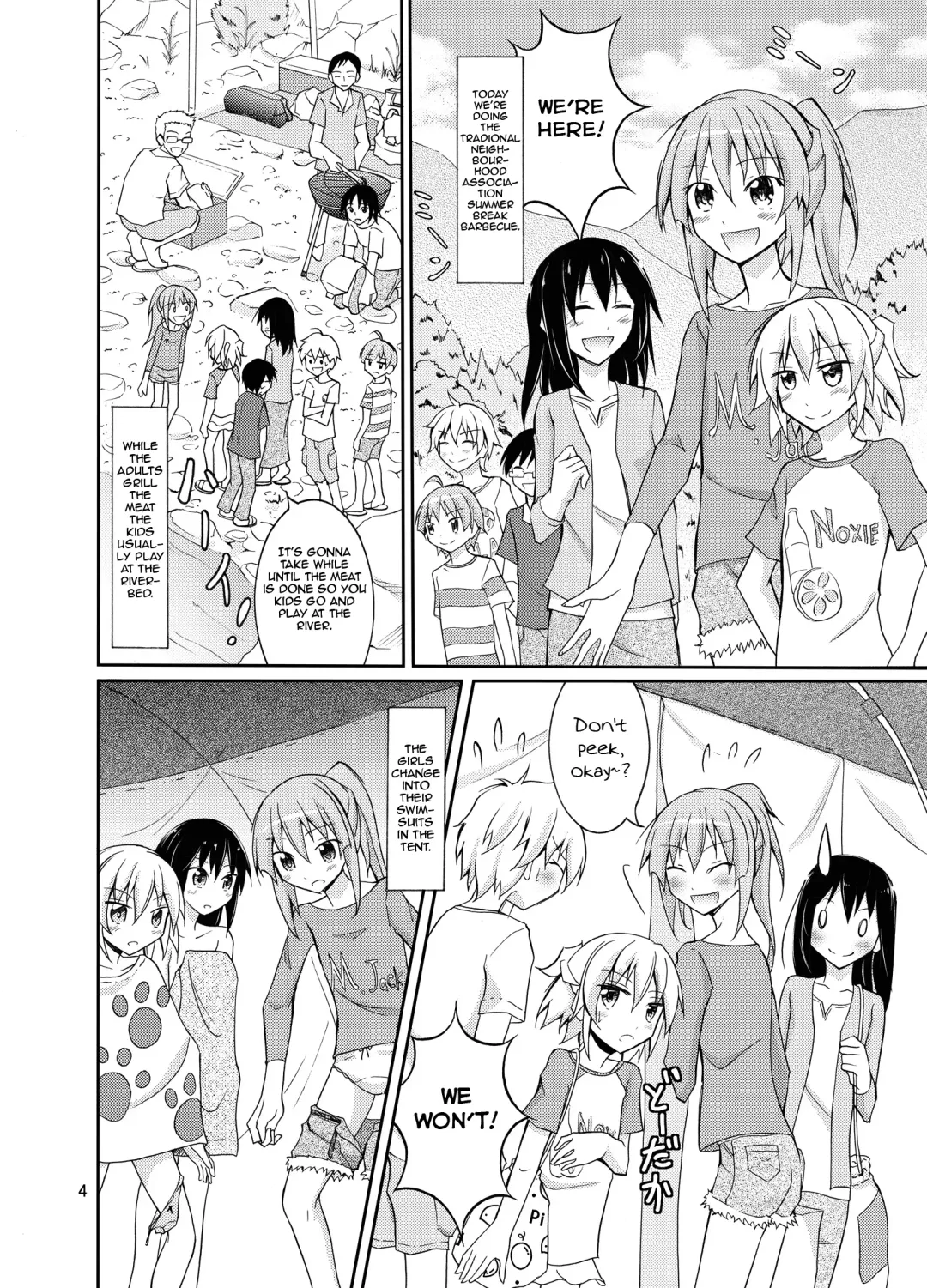 [Matsuno Susumu] Supponpon de Chounaikai Camp - Naked with the Neighbourhood Association Camp Fhentai - Page 4
