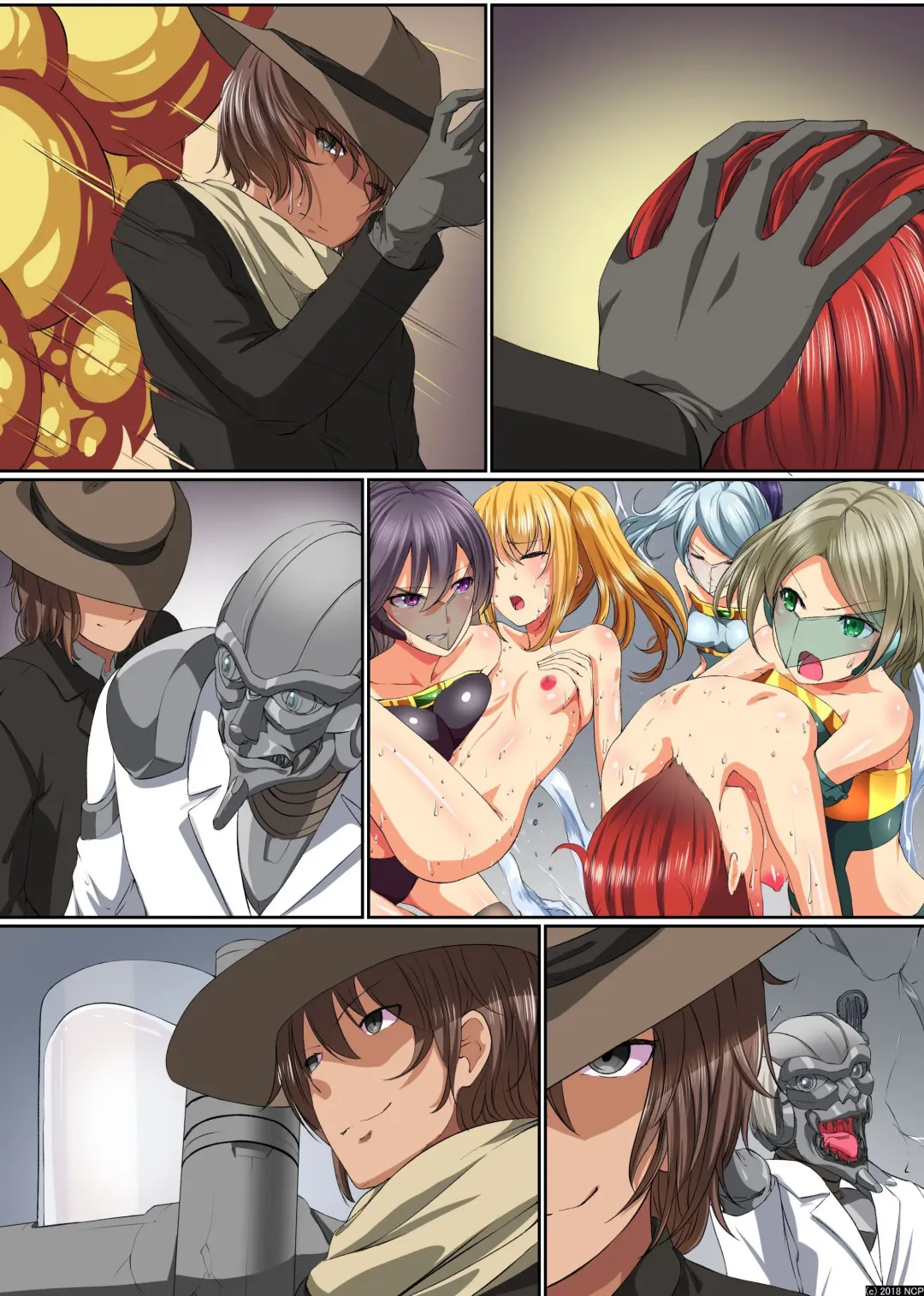 [Meria] Henshin Heroine Shokushu Zeme ~ Kikaijikake no Kairaku Jigoku Ochi Fhentai - Page 49