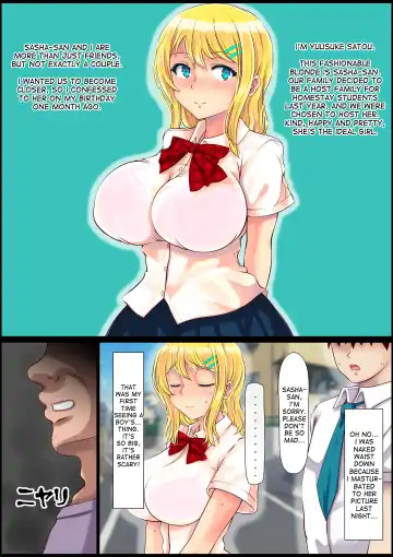 Blond Joshi Ryuugakusei Tanetsuke Press Namahame Taiken Fhentai - Page 4