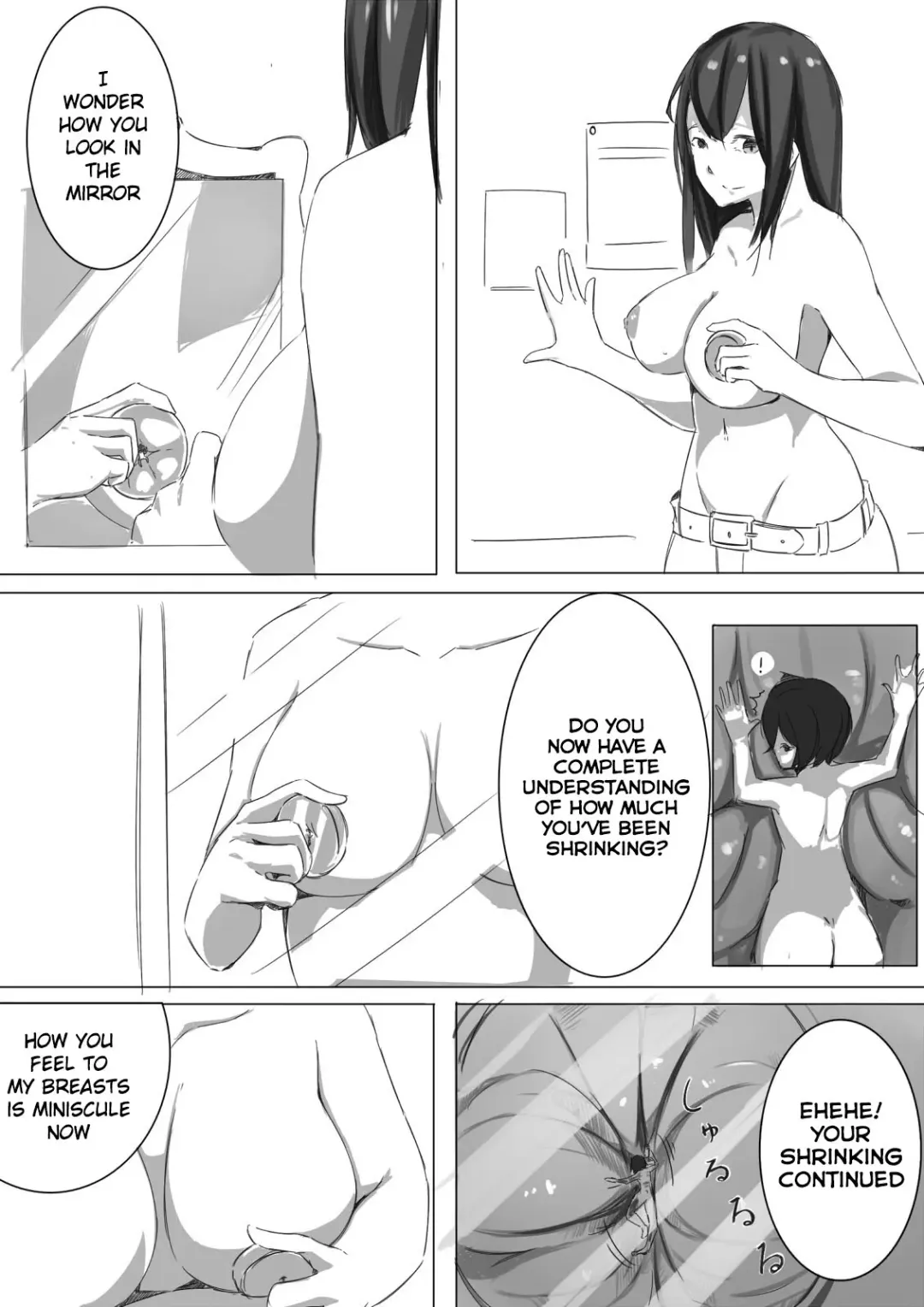 [Marushamo] Shukushou Kensa | Shrinking Examination Fhentai - Page 18