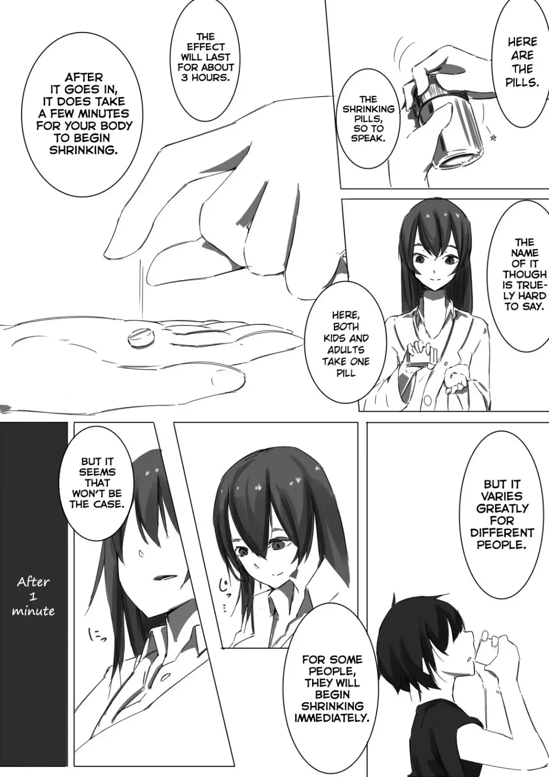 [Marushamo] Shukushou Kensa | Shrinking Examination Fhentai - Page 3