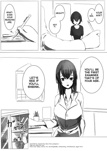 [Marushamo] Shukushou Kensa | Shrinking Examination Fhentai - Page 2