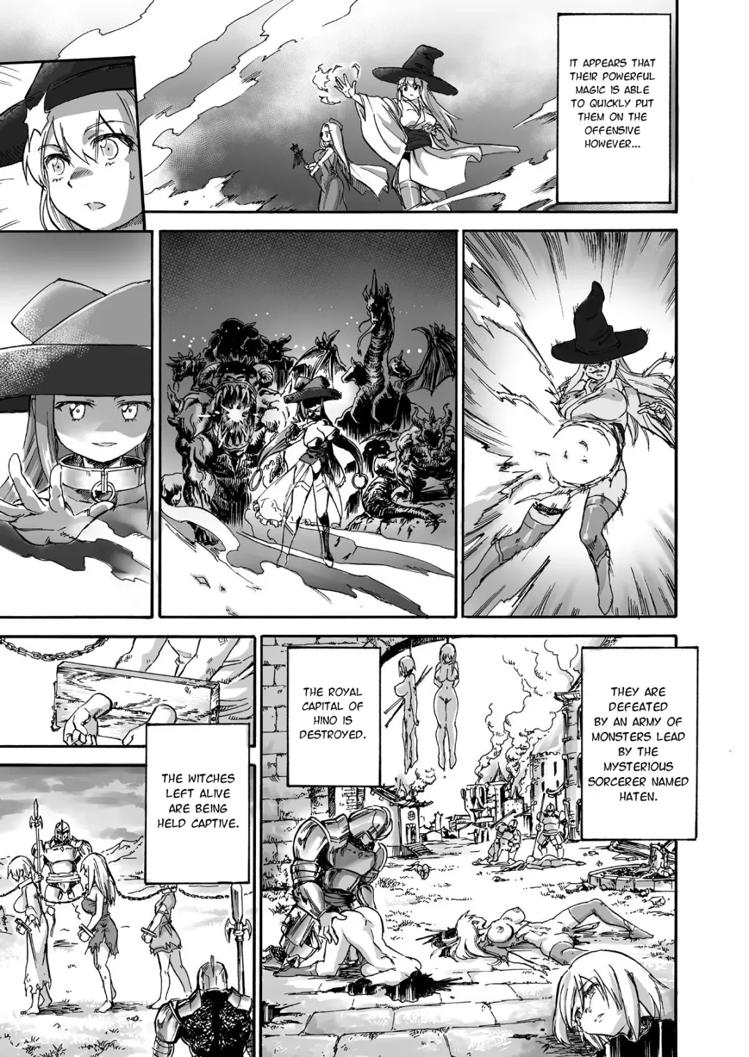 [Matumoto Kei] Majo no Rakujitsu -Kakei- | Witch's Final Hour ~ Fiery Execution Fhentai - Page 4