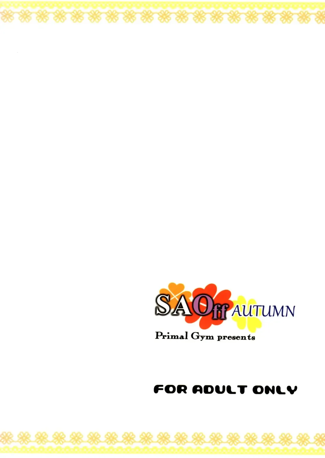 [Kawase Seiki] SAOff AUTUMN Fhentai - Page 22