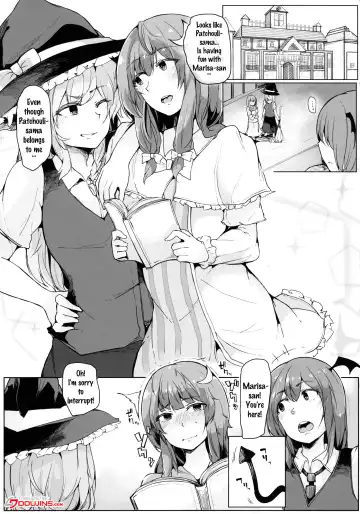 [Puyocha - Sakurayu Hal] Koakuma ga Marisa ni Patchouli to no Ai o Misetsukechau? Hon | Koakuma Lets Marisa Show Her Love For Patchouli? Hon Fhentai - Page 3