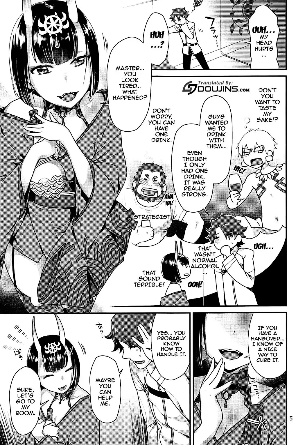 [Nekomata Naomi] Shuten no Umi ni Oboretai | Nearly Drowning In Booze Fhentai - Page 4