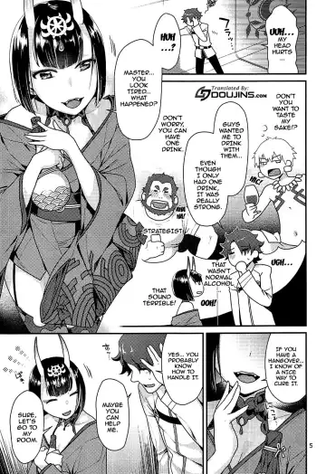 [Nekomata Naomi] Shuten no Umi ni Oboretai | Nearly Drowning In Booze Fhentai - Page 4