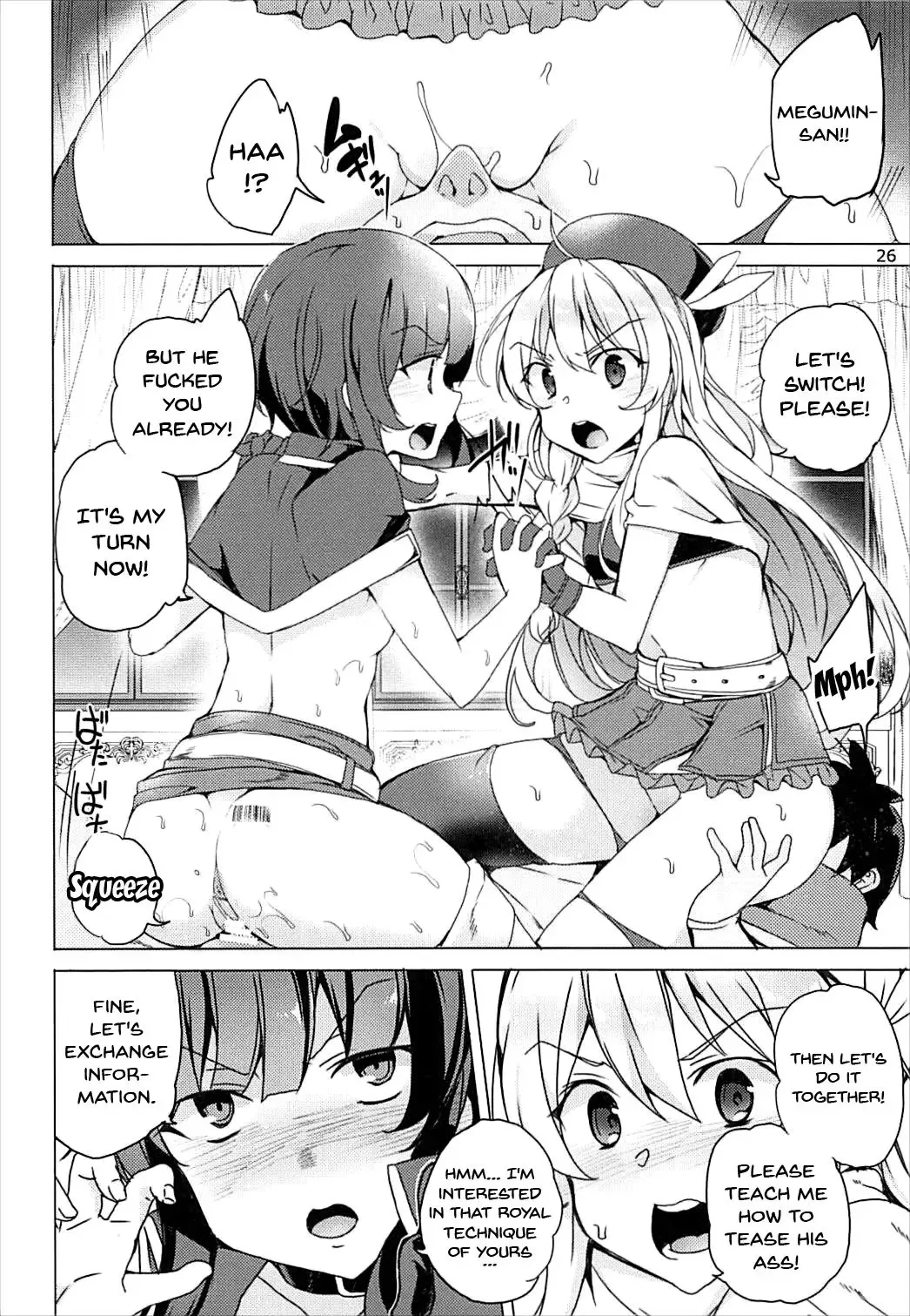 [Tanaka Decilitre] Sore Ike! Megumin Touzokudan | Over There! Megumin's Thief Group Fhentai - Page 25