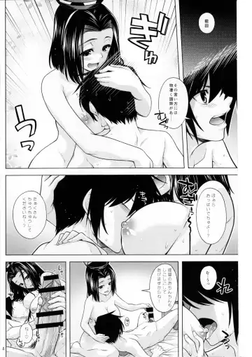 [Miyashiro Sousuke] Tenryuu-gata no Nee-san-tachi to Kannetsu no Hokyuu Fhentai - Page 7