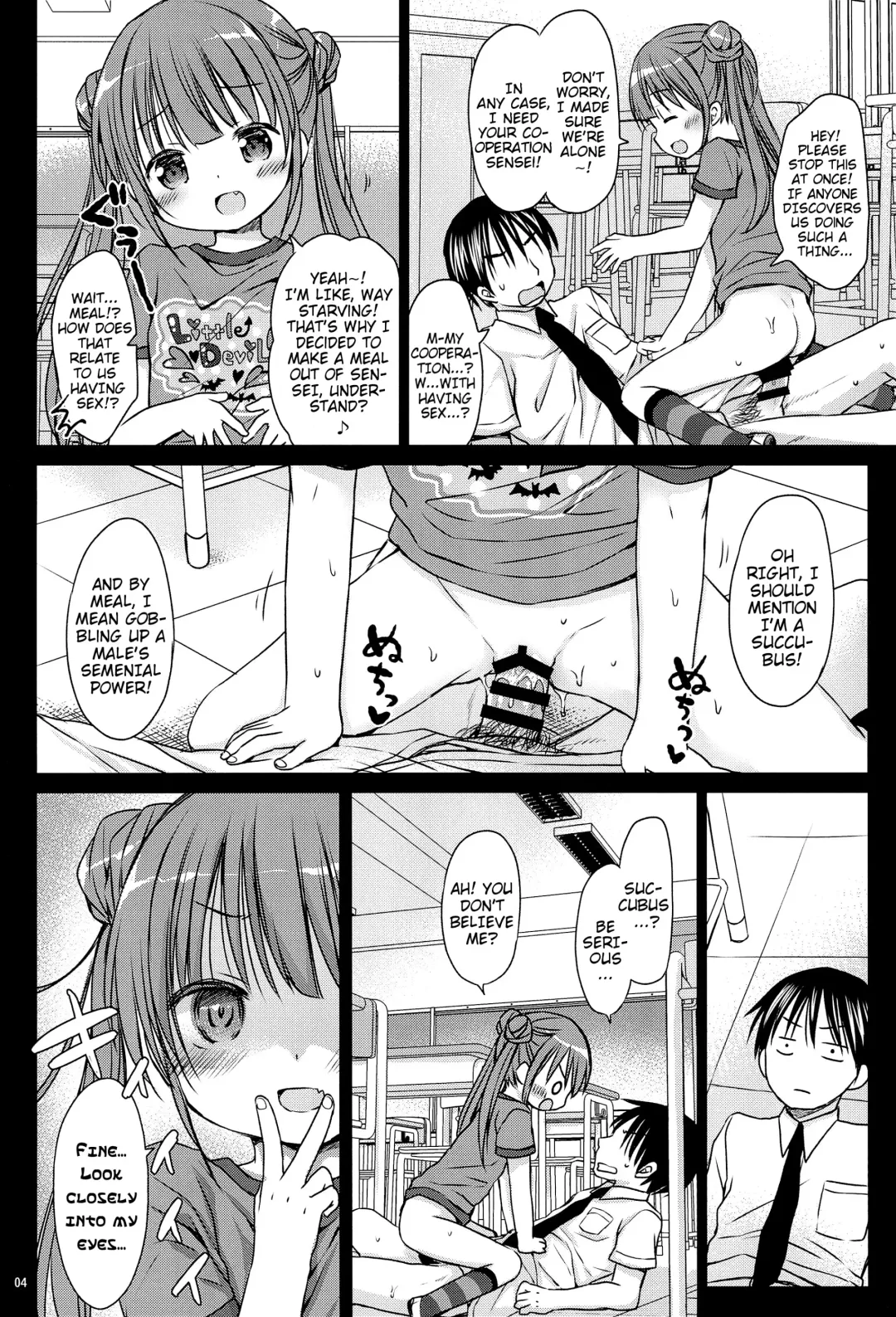 [Rico] Loli Succubus no Oshokuji Time | Loli Succubus' Mealtime Fhentai - Page 4