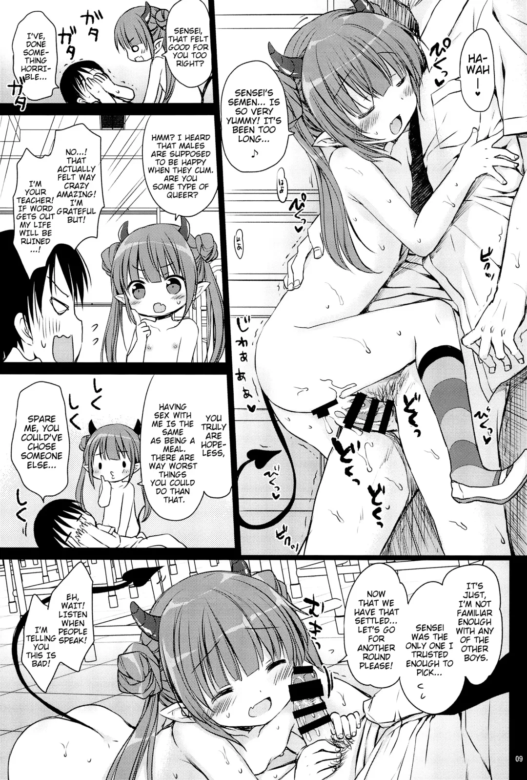 [Rico] Loli Succubus no Oshokuji Time | Loli Succubus' Mealtime Fhentai - Page 9