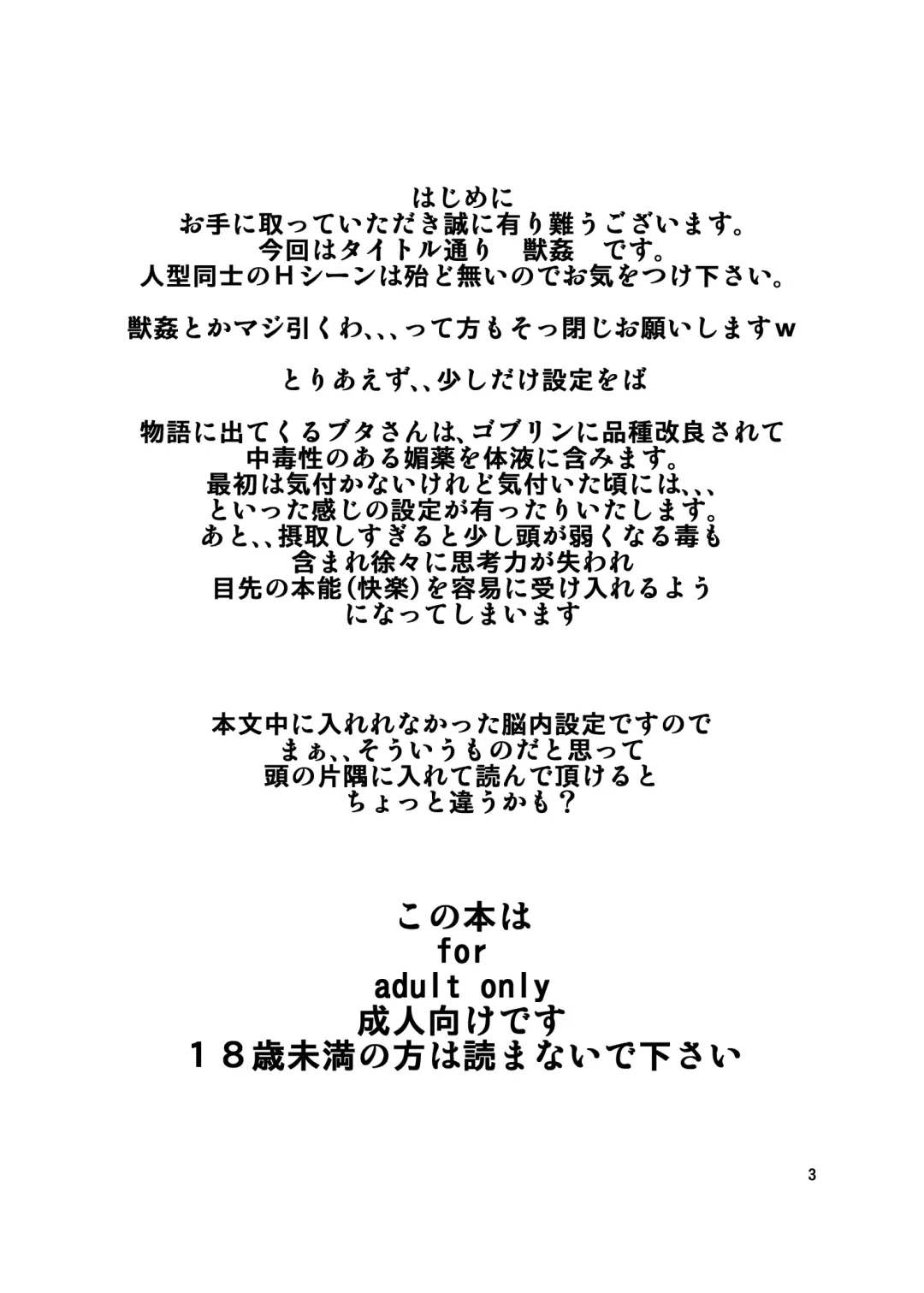 [Risei] Juukan Buta ni Otosareta Ookami Elf Fhentai - Page 2