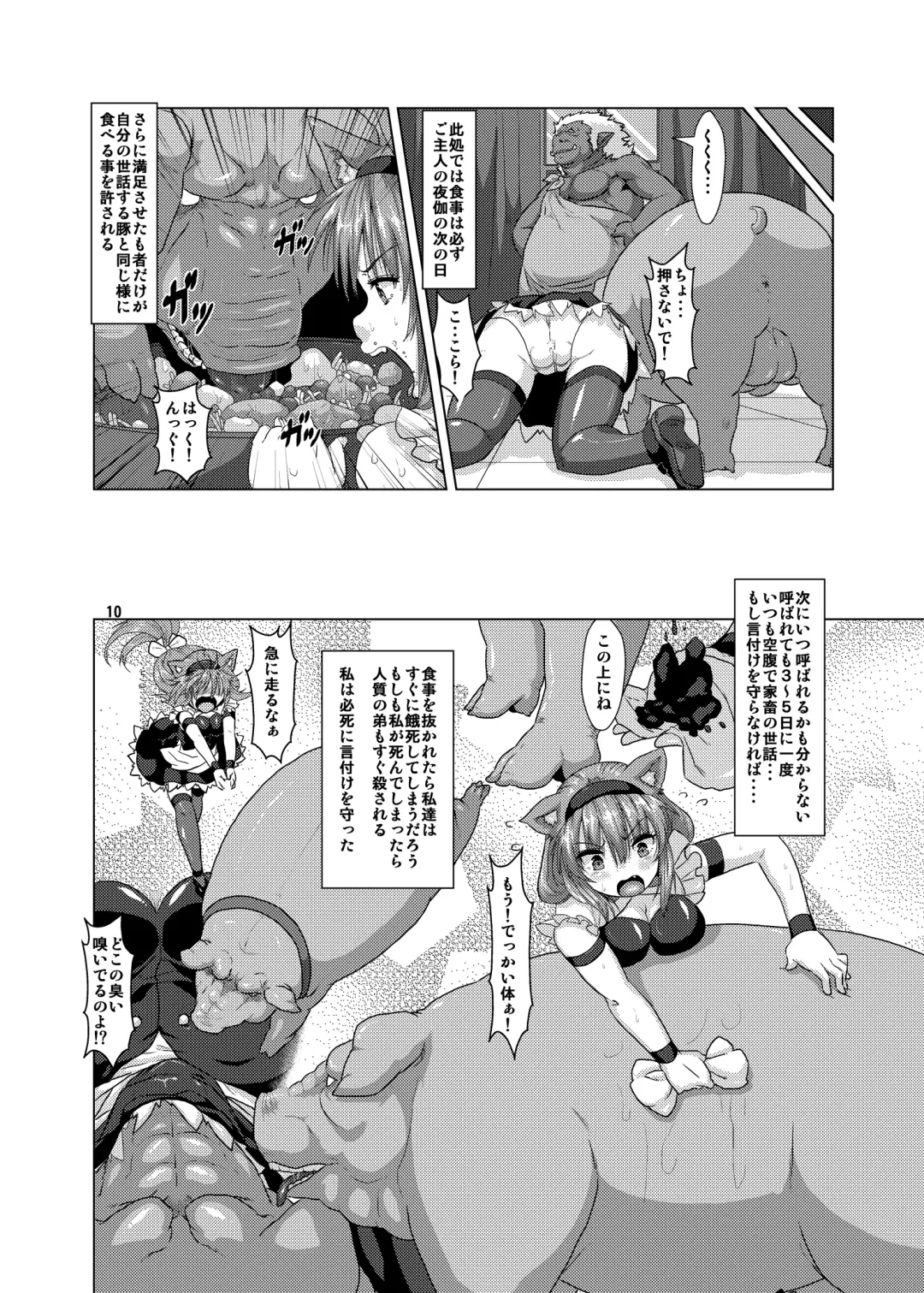 [Risei] Juukan Buta ni Otosareta Ookami Elf Fhentai - Page 9