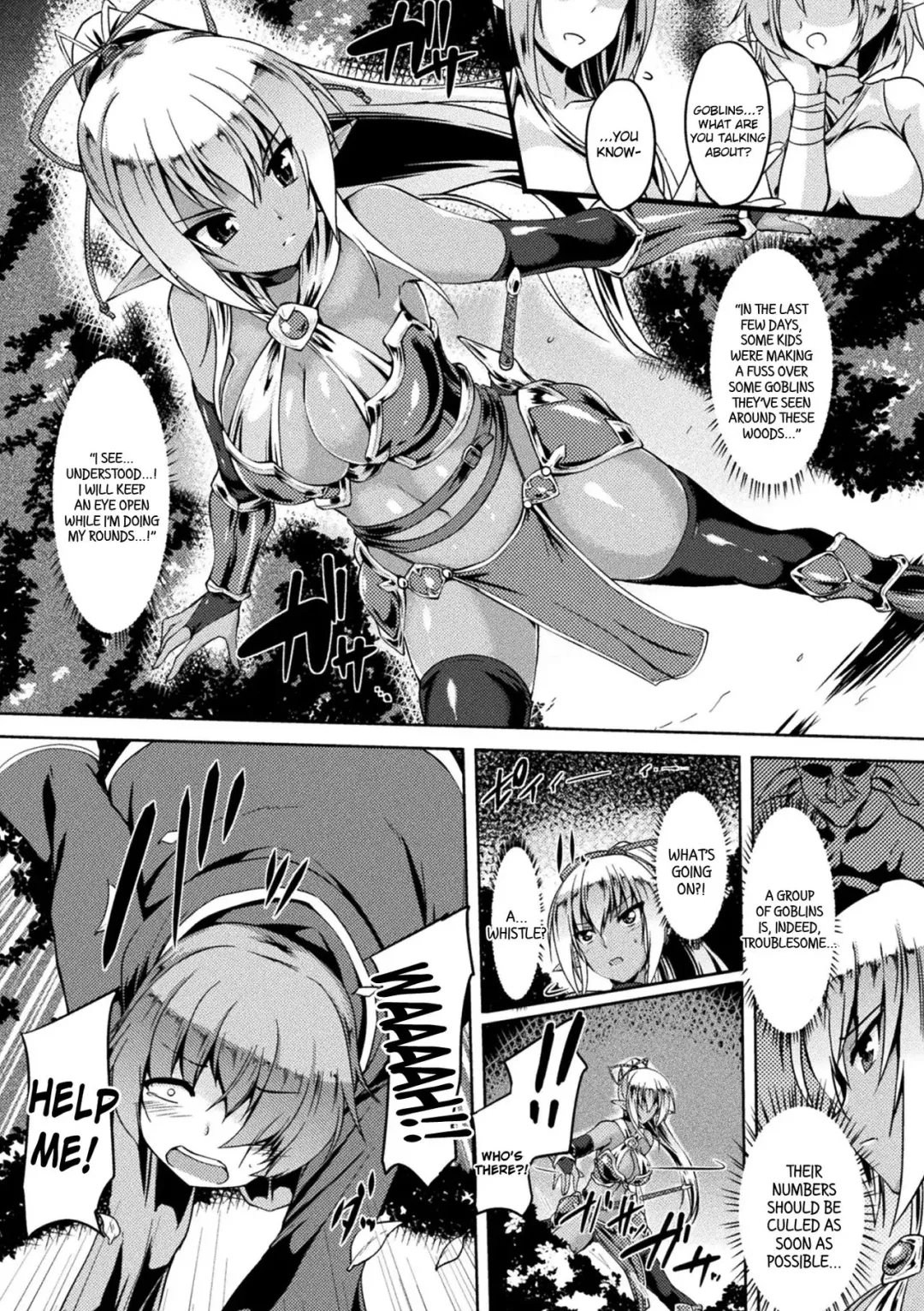 [Gonzaburo-] Gunjoku no Dark Elf | Gang-raped Dark Elf Fhentai - Page 2