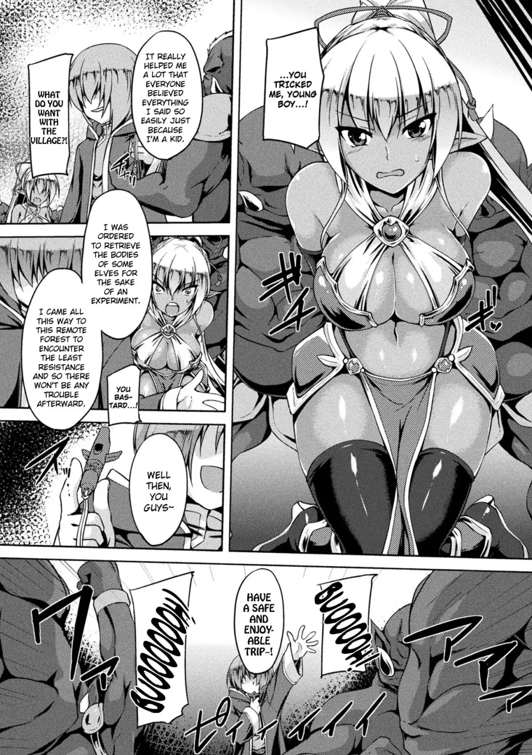 [Gonzaburo-] Gunjoku no Dark Elf | Gang-raped Dark Elf Fhentai - Page 6