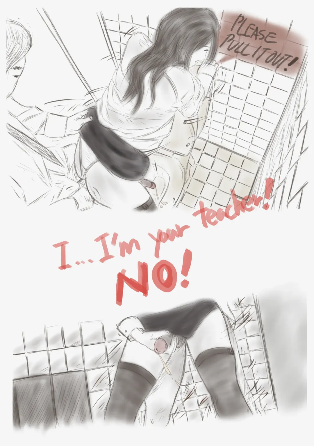 [Valdam] Crossdress teacher in toilet :  toilet rape Fhentai - Page 10