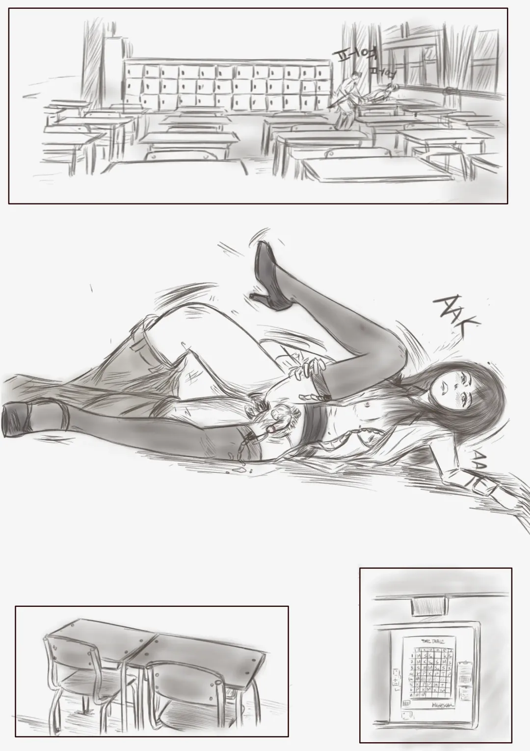 [Valdam] Crossdress teacher in toilet :  toilet rape Fhentai - Page 16