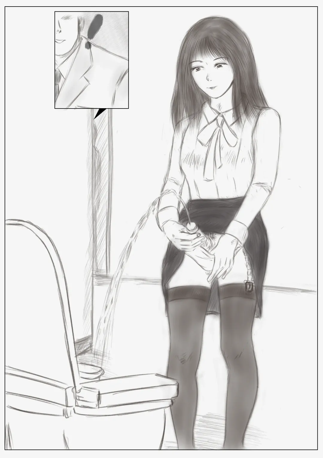 [Valdam] Crossdress teacher in toilet :  toilet rape Fhentai - Page 6