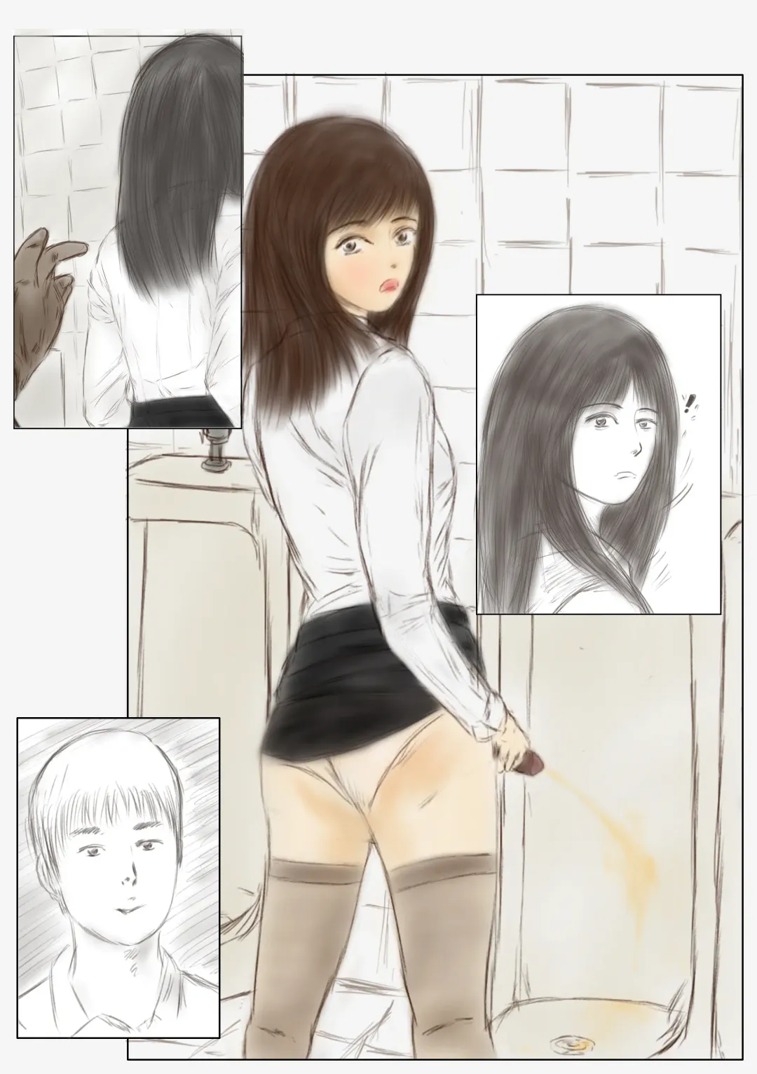 [Valdam] Crossdress teacher in toilet :  toilet rape Fhentai - Page 8