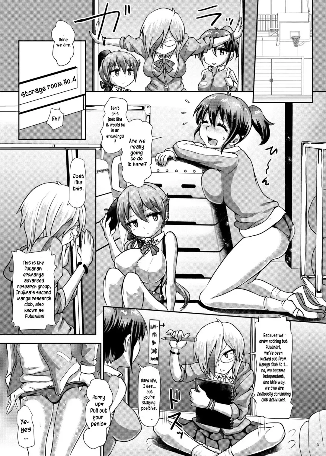 [Hakaba Yodomu] Futaman! -Houkago Shasei Sketch- | Futaman! -After school ejaculation sketch- Fhentai - Page 4