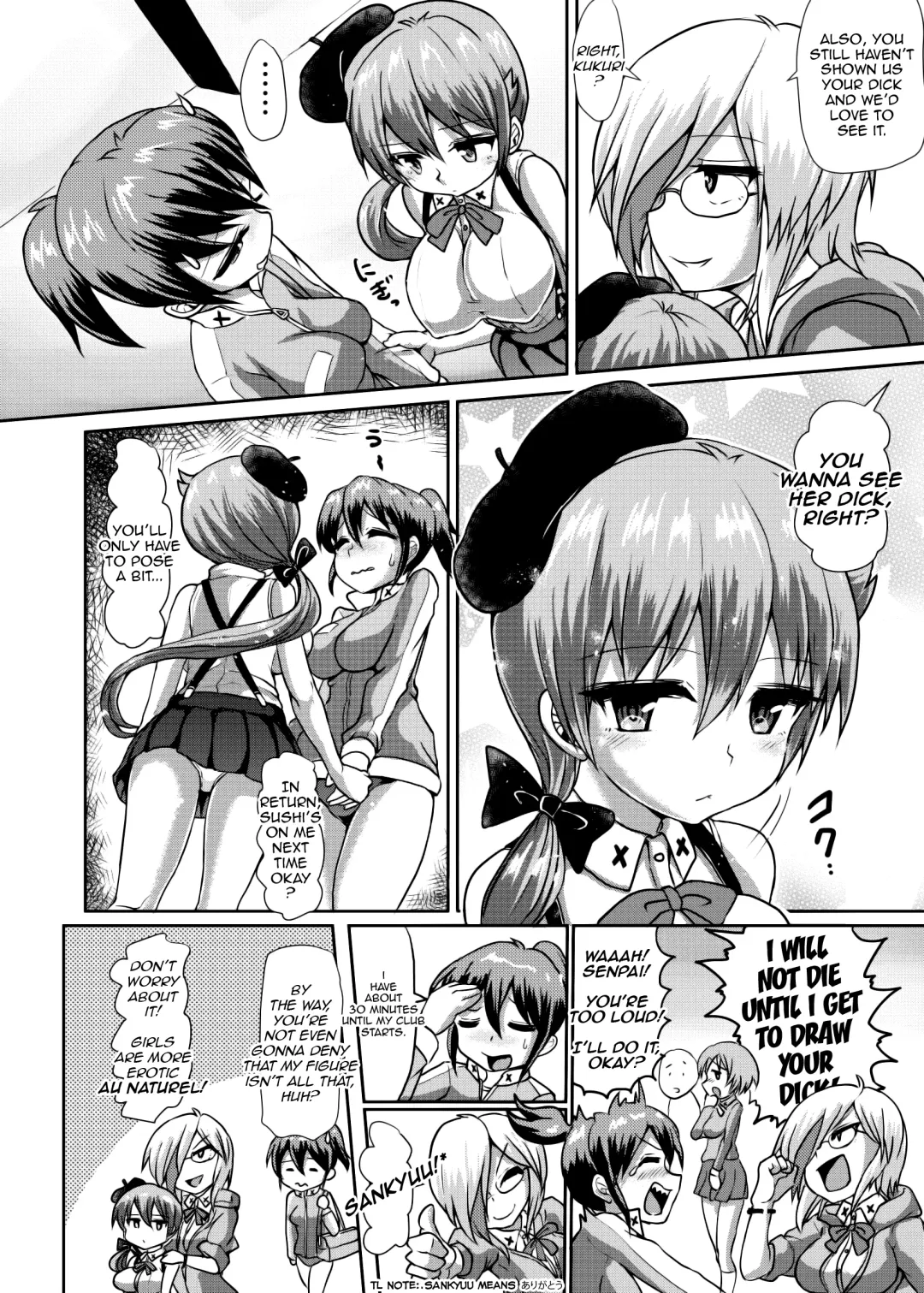 [Hakaba Yodomu] Futaman! -Houkago Shasei Sketch- | Futaman! -After school ejaculation sketch- Fhentai - Page 4
